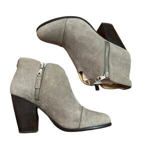 Rag & Bone Suede Ankle Boots Beige Stone